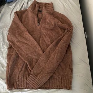 Jcrew brown/khaki quarter zip